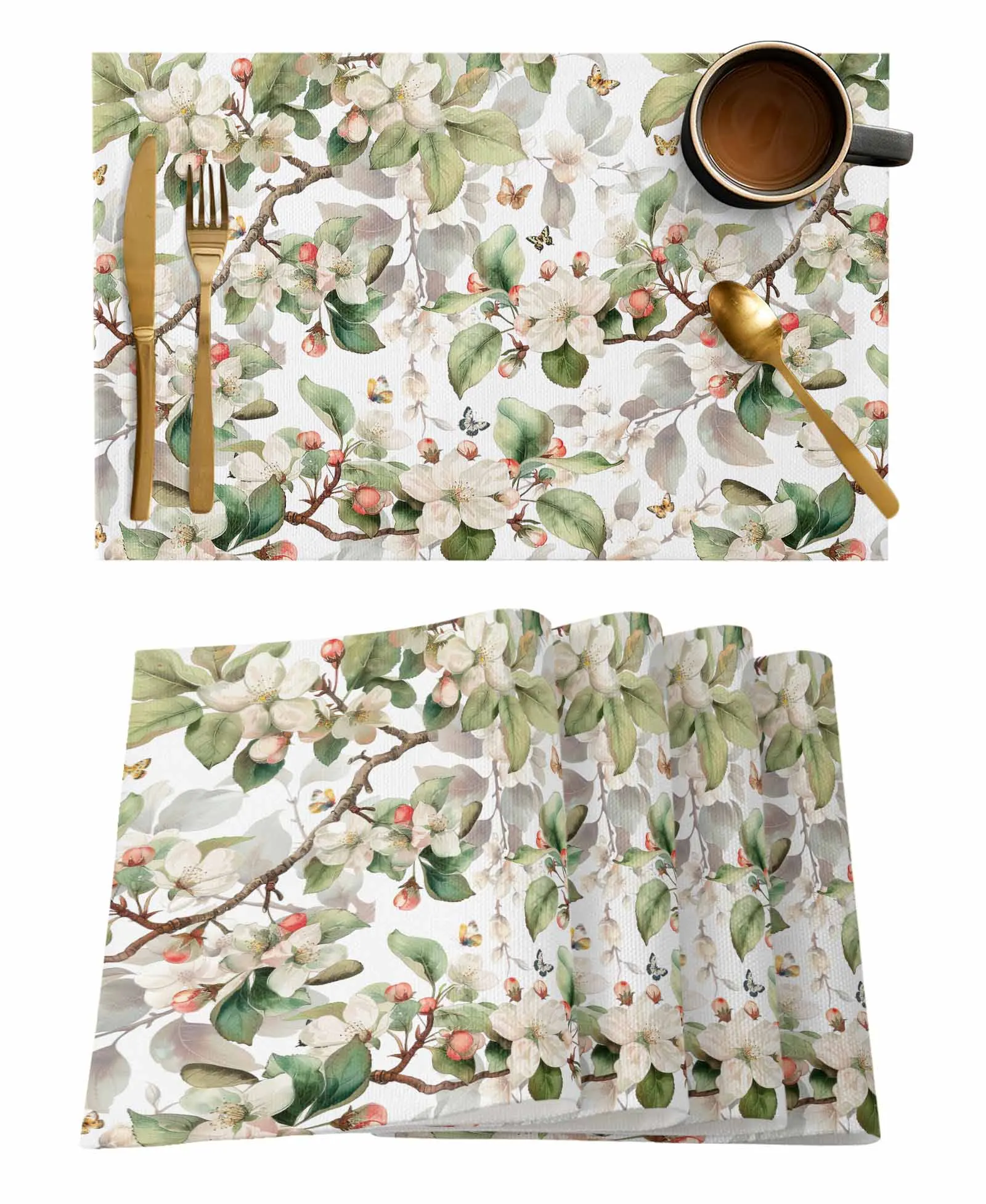 Butterfly Flowers Leaves Table Mat Wedding Holiday Party Dining Table Placemat Kitchen Accessories Table Napkin
Butterfly Flowers Leaves Table Mat Wedding Holiday Party Dining Table Placemat Kitchen Accessories Table Napkin