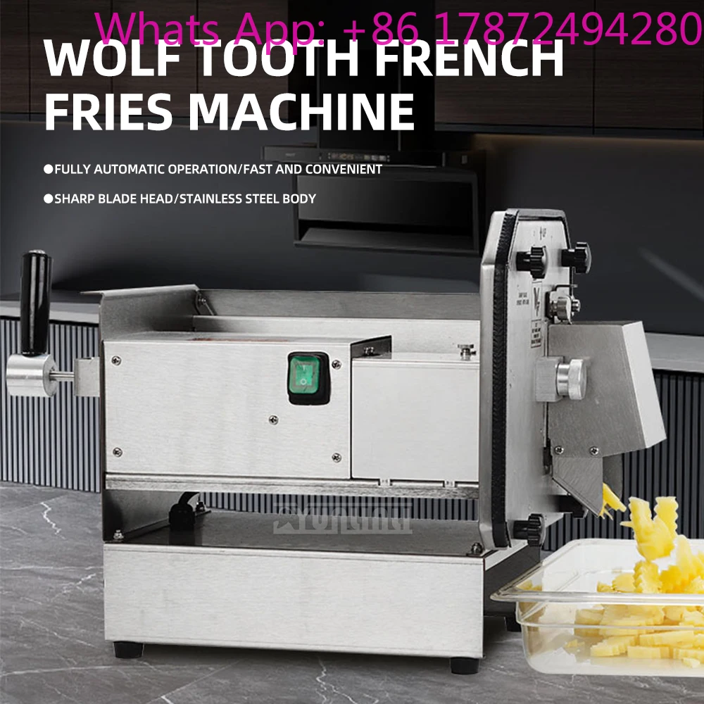 Ralador De Legumes E Vegetais Potato Slicer Commercial Stainless Steel Wave French Fried Machine
Ralador De Legumes E Vegetais Potato Slicer Commercial Stainless Steel Wave French Fried Machine