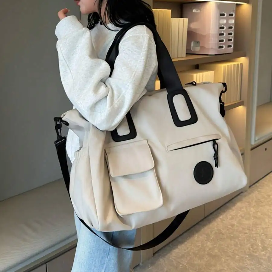 Large Capacity Travel Tote Bag, Lightweight Luggage Handbag With Shoulder Strap, Fitness Bag, Portable Laptop Bag, Short Trip Ca
Large Capacity Travel Tote Bag, Lightweight Luggage Handbag With Shoulder Strap, Fitness Bag, Portable Laptop Bag, Short Trip Ca