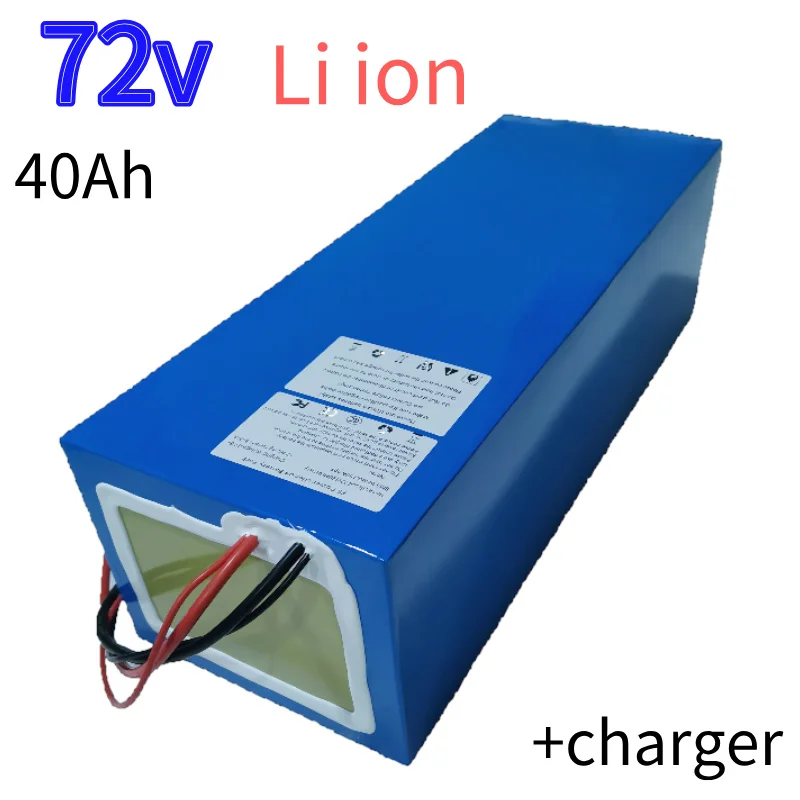 72v lithium 40Ah ion battery BMS 20S li battery for 2000w 3500w 7000w scooter inverter motorcycle +10A charger
72v lithium 40Ah ion battery BMS 20S li battery for 2000w 3500w 7000w scooter inverter motorcycle +10A charger