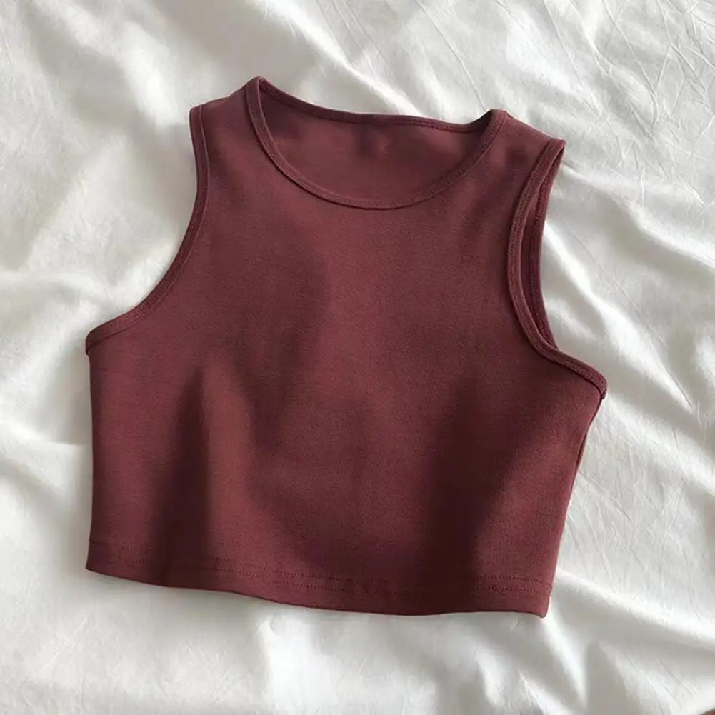 Women Camisole Stylish Women's Summer Tank Tops for Wear Round Neck Slim Fit Vest Solid Colors Trendy Cropped Bottom Tops for A
Women Camisole Stylish Women's Summer Tank Tops for Wear Round Neck Slim Fit Vest Solid Colors Trendy Cropped Bottom Tops for A