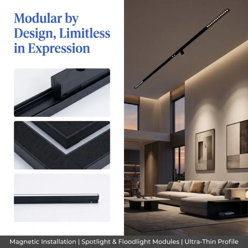 48V Intelligent Magnetic Grille Light Track Light Dimmable Recessed Rectangle Long track lighting Linear Guide Lamp Grille Light
48V Intelligent Magnetic Grille Light Track Light Dimmable Recessed Rectangle Long track lighting Linear Guide Lamp Grille Light