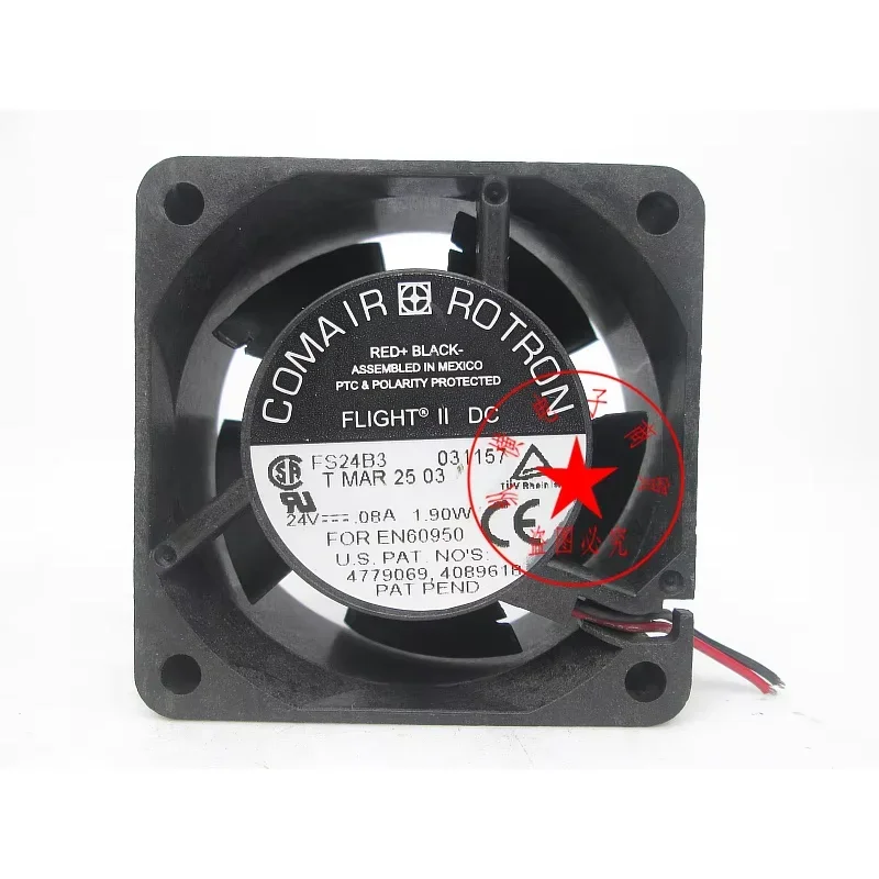 COMAIR R0TRON FS24B3 DC 24V 0.08A 1.90W 60x60x25mm 2-проводной вентилятор охлаждения для сервера
COMAIR R0TRON FS24B3 DC 24V 0.08A 1.90W 60x60x25mm 2-проводной вентилятор охлаждения для сервера
