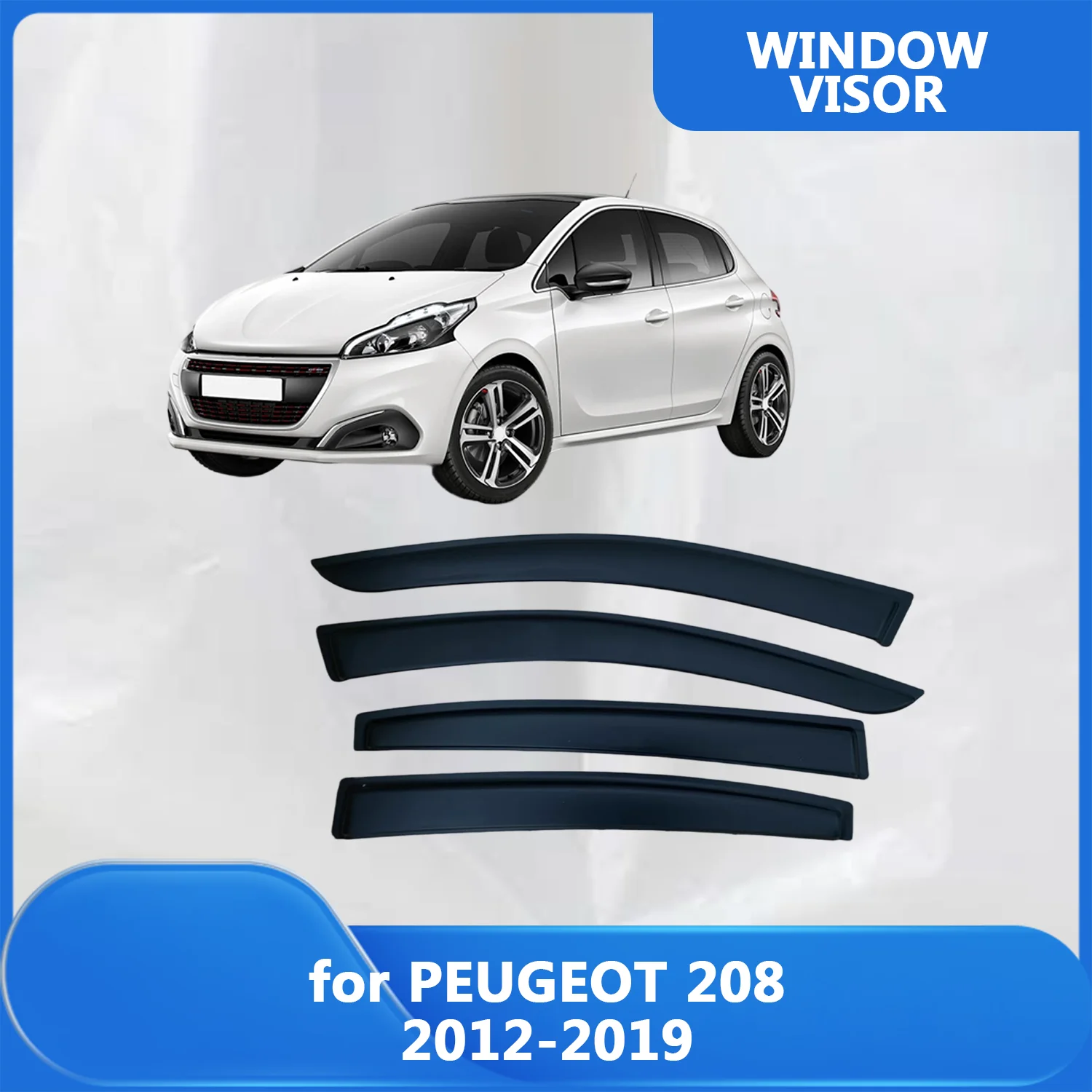 Window Visor for PEUGEOT 208 2012-2019 Wind Deflectors Rain Guards Door Visor Vent Shades Ventvisor Exterior Parts
Window Visor for PEUGEOT 208 2012-2019 Wind Deflectors Rain Guards Door Visor Vent Shades Ventvisor Exterior Parts