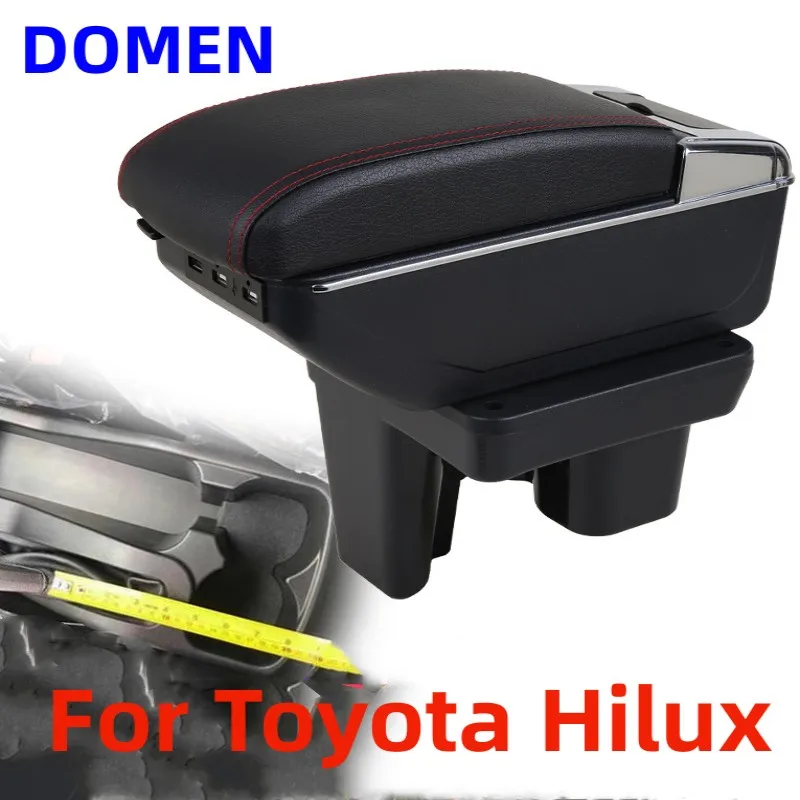 For Toyota Hilux armrest box Original dedicated central armrest box modification accessories Dual Layer USB Charging
For Toyota Hilux armrest box Original dedicated central armrest box modification accessories Dual Layer USB Charging