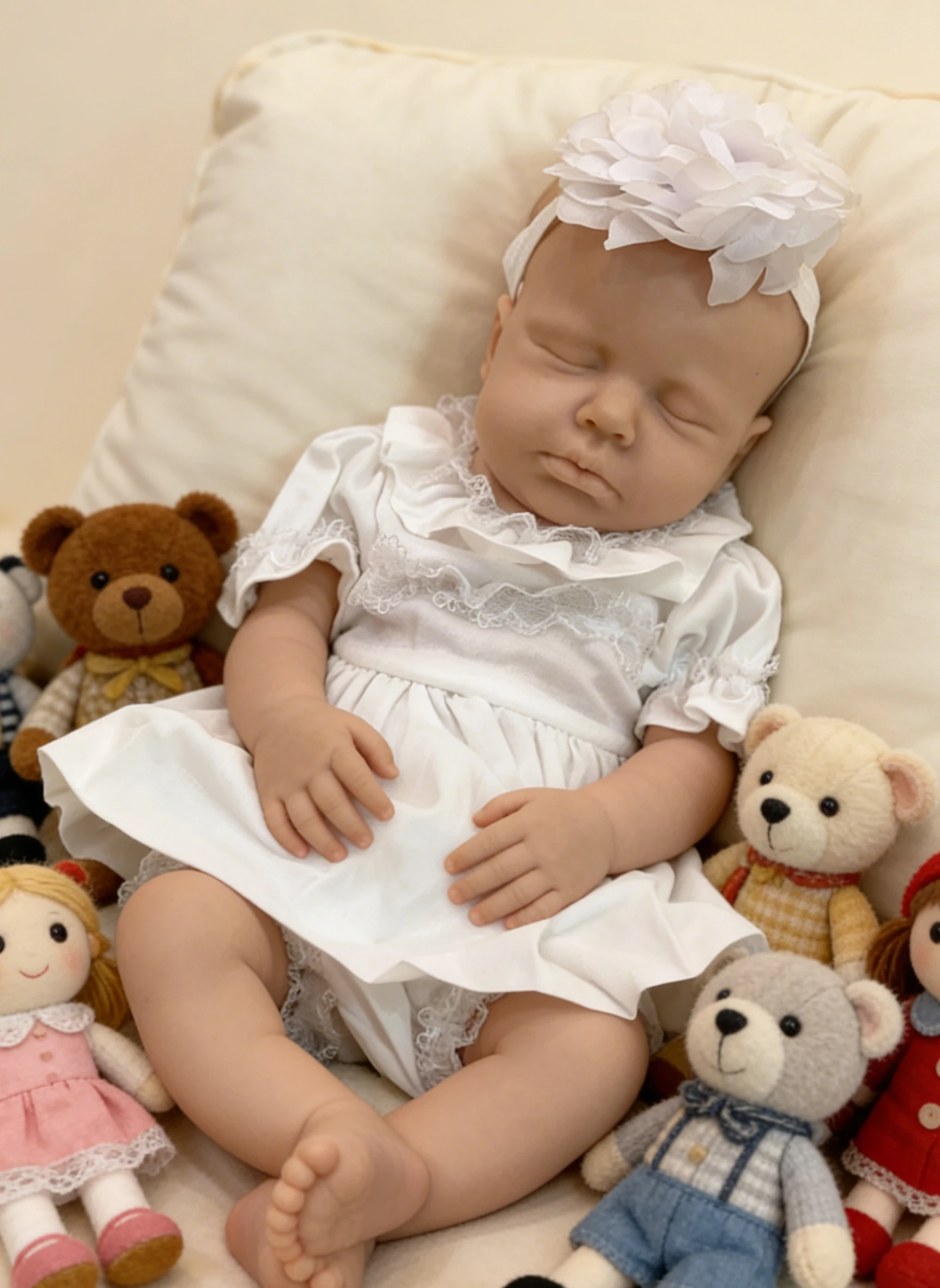 18-дюймовая кукла-реборн Лулу, реалистичная, силиконовая, в полный рост, для девочек, мягкая на ощупь, коллекционная, подарок для новорожденных
18-дюймовая кукла-реборн Лулу, реалистичная, силиконовая, в полный рост, для девочек, мягкая на ощупь, коллекционная, подарок для новорожденных