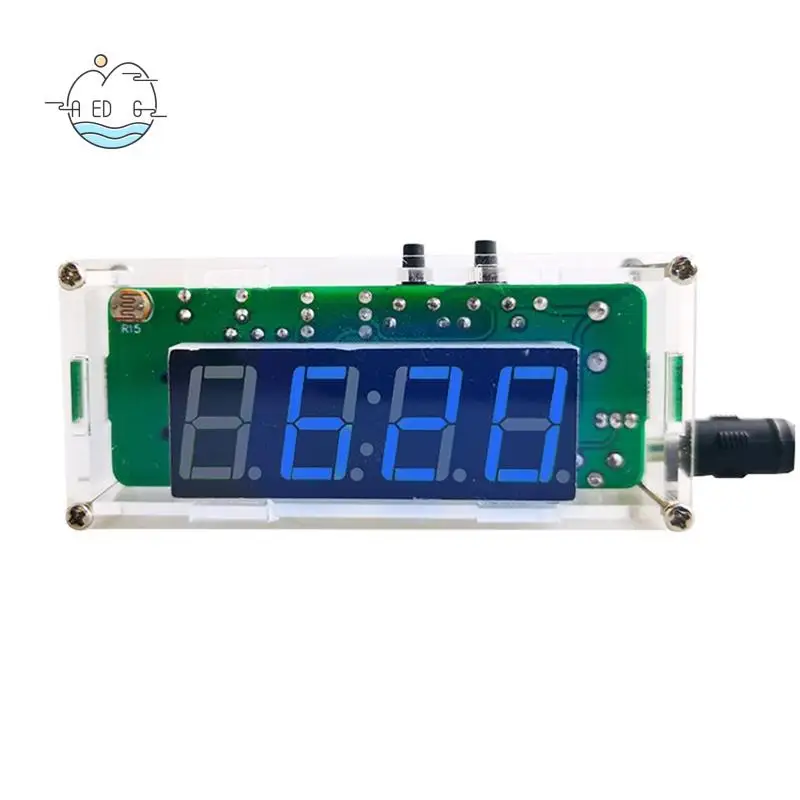 AED6-4-Digit Digital DIY Clock Kits With Acrylic Shell, DIY Alarm Clock Soldering Practice Kit For Learning Electronics
AED6-4-Digit Digital DIY Clock Kits With Acrylic Shell, DIY Alarm Clock Soldering Practice Kit For Learning Electronics