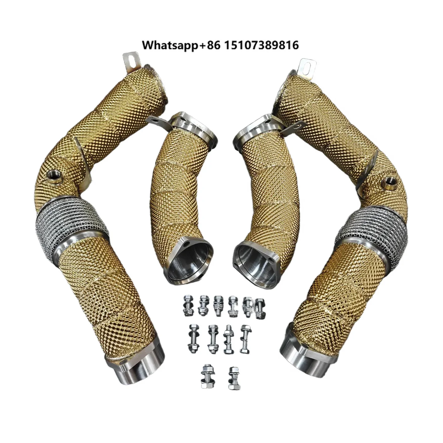 Stainless Steel Exhaust Downpipe With Heat Shield for X5M F95
Stainless Steel Exhaust Downpipe With Heat Shield for X5M F95