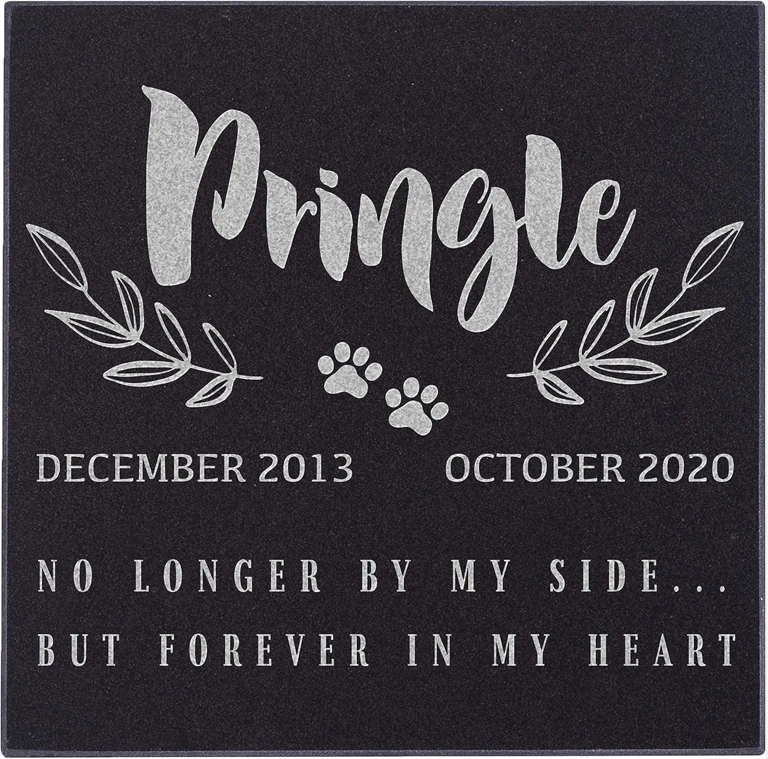 Personalized Pet Memorial Stone for Cats & Dogs - 12x12 Granite Grave Marker with Sympathy Poem
Personalized Pet Memorial Stone for Cats & Dogs - 12x12 Granite Grave Marker with Sympathy Poem