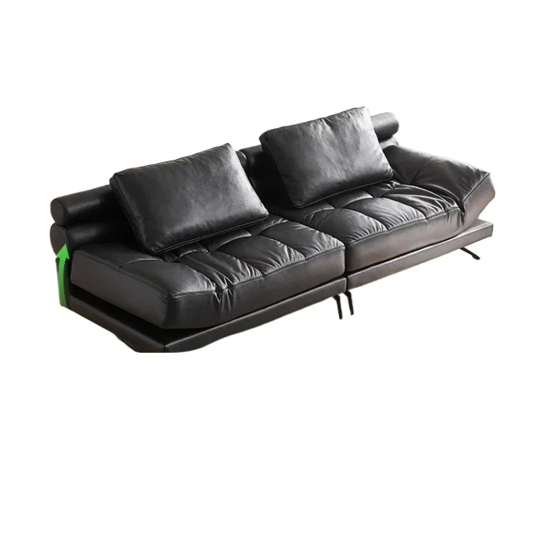 Rotating Dynamic Island Living room small apartment, straight row multi-function, black leather sofa
Rotating Dynamic Island Living room small apartment, straight row multi-function, black leather sofa