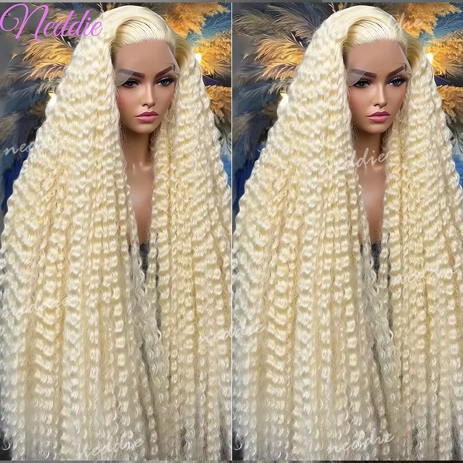 Curly 613 Blonde Wig 13x6 HD Lace Frontal 100% Human Hair Deep Wave Wig Water Wave Honey Blonde 13x4 Lace Front Wigs For Women
Curly 613 Blonde Wig 13x6 HD Lace Frontal 100% Human Hair Deep Wave Wig Water Wave Honey Blonde 13x4 Lace Front Wigs For Women