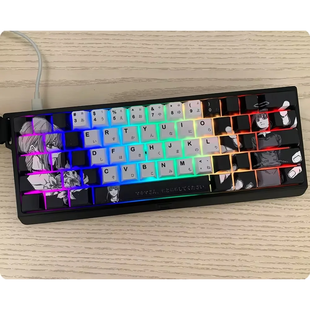 Two-Face Dance Cherry Keycaps PBT 104 Keys Anime Personalized Japanese for MX Switch Wooting60 Mechanical Keyboards
Two-Face Dance Cherry Keycaps PBT 104 Keys Anime Personalized Japanese for MX Switch Wooting60 Mechanical Keyboards
