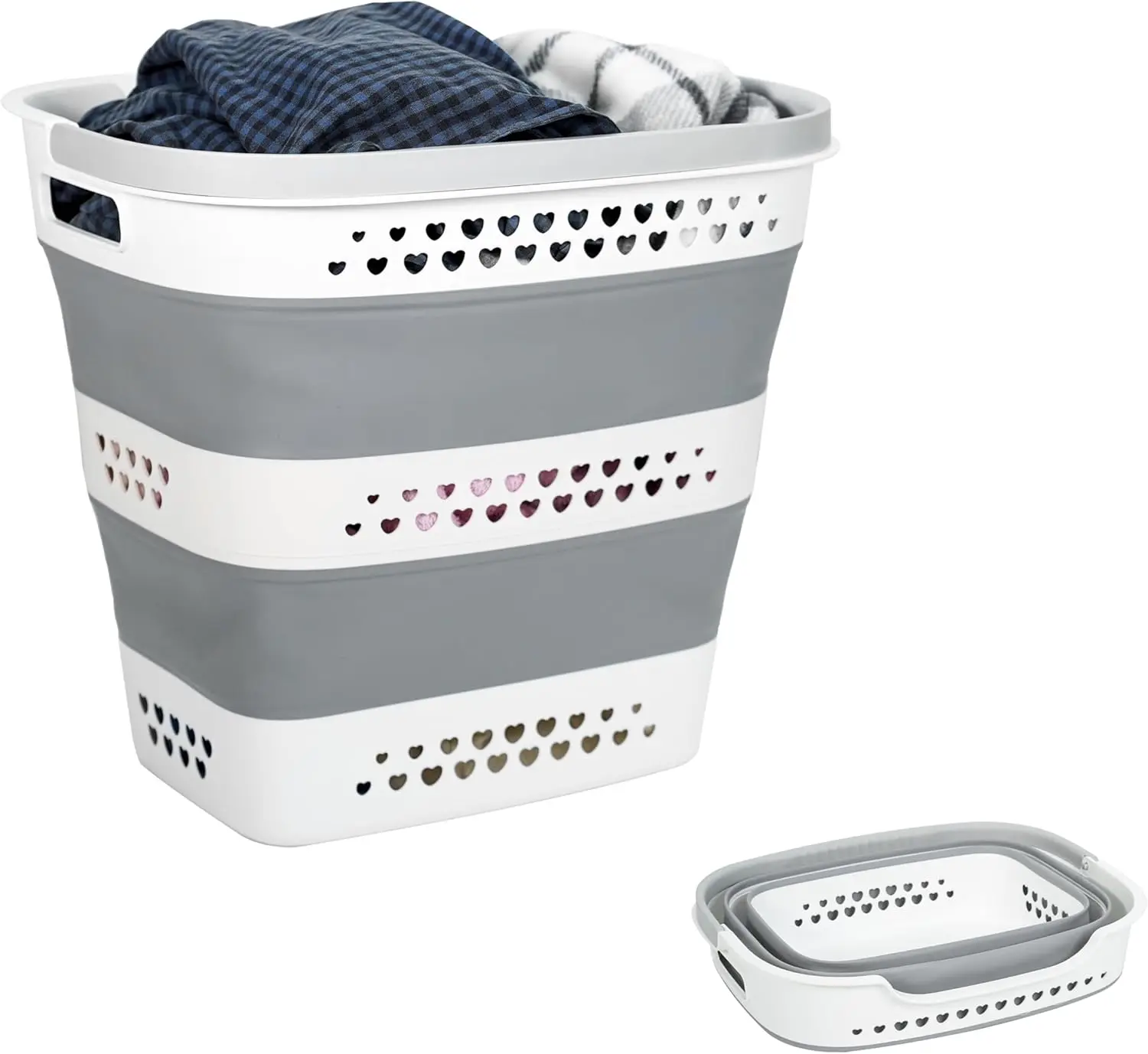 Large Collapsible Laundry Baskets for Dirty Clothes, Plastic Laundry Hamper for Dorm Bedroom Blankets
Large Collapsible Laundry Baskets for Dirty Clothes, Plastic Laundry Hamper for Dorm Bedroom Blankets