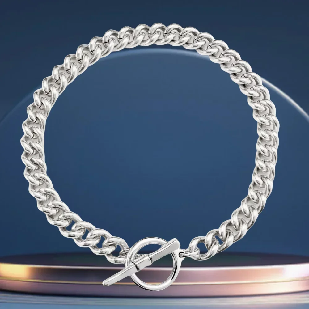 Summer New Product Simple Design Silver Thick Chain Necklace No Gender Accessories Give Friends Party Gifts
Summer New Product Simple Design Silver Thick Chain Necklace No Gender Accessories Give Friends Party Gifts