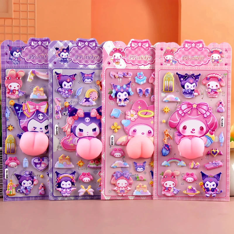4 шт., милые 3d рельефные наклейки Kuromi для декомпрессии, мультяшные милые и забавные наклейки с мелодией, декоративные наклейки «сделай сам», подарок
4 шт., милые 3d рельефные наклейки Kuromi для декомпрессии, мультяшные милые и забавные наклейки с мелодией, декоративные наклейки «сделай сам», подарок