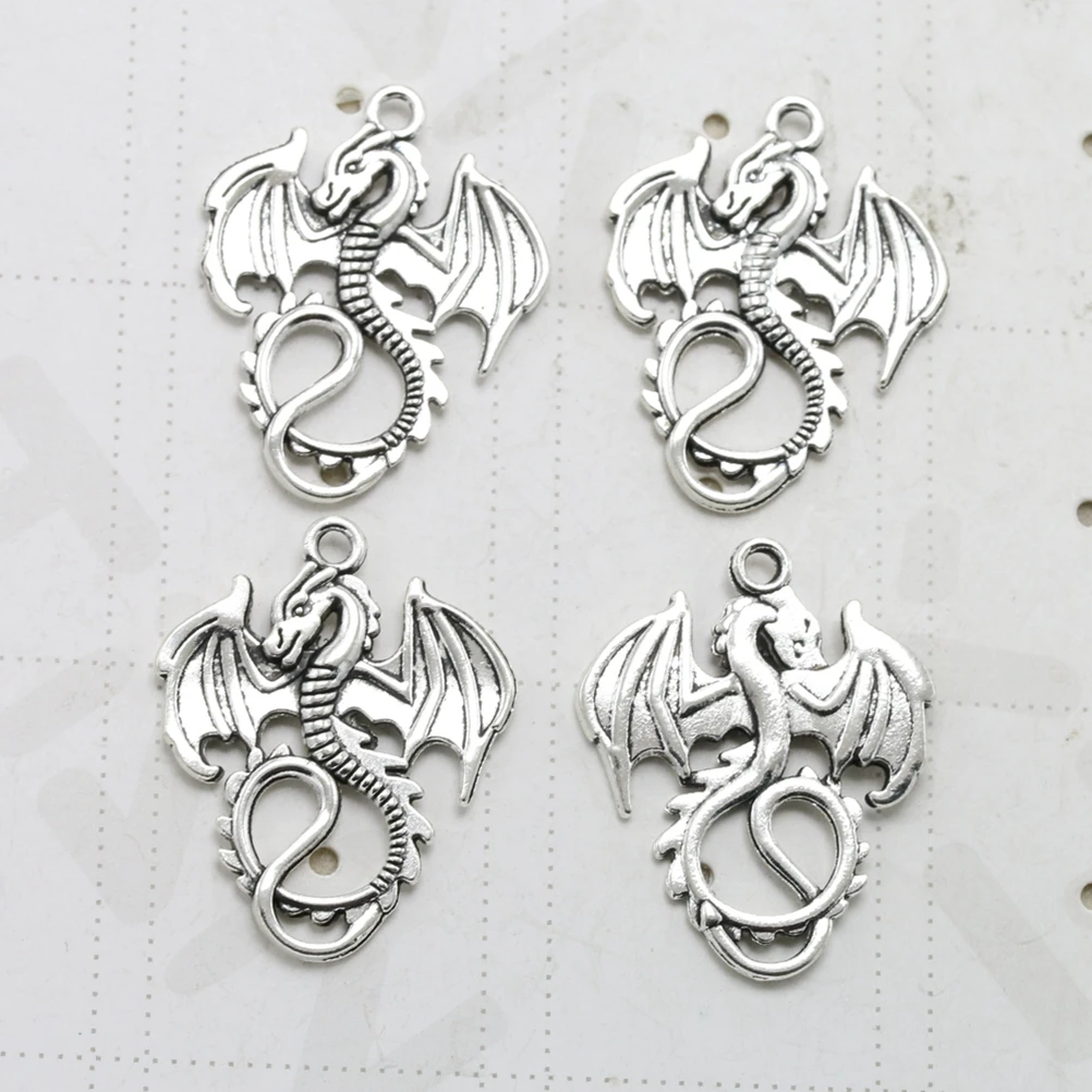 20pcs Dragon Alloy Pendant Charm Alloy Pendant Charm for DIY Jewelry Making Bracelet Necklace Silver Color Accessories
20pcs Dragon Alloy Pendant Charm Alloy Pendant Charm for DIY Jewelry Making Bracelet Necklace Silver Color Accessories