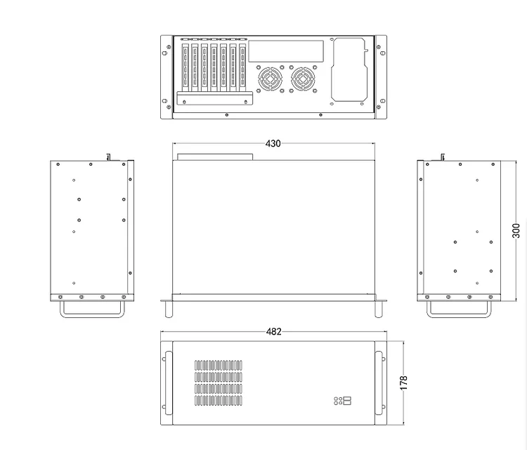 4U Short Chassis 30CM Deep Industrial Industrial Control Equipment CNC Storage Server Aluminum Panel Chassis
4U Short Chassis 30CM Deep Industrial Industrial Control Equipment CNC Storage Server Aluminum Panel Chassis