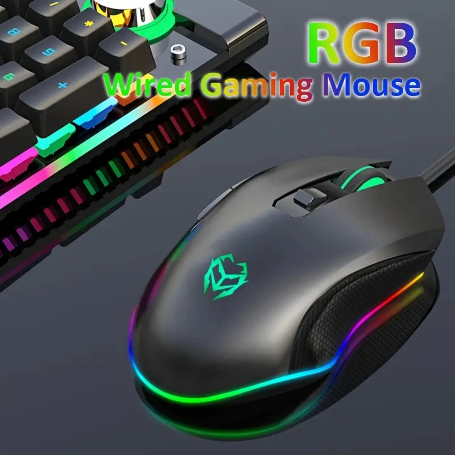 Высокоточная проводная игровая мышь RGB с программируемыми кнопками Griffin и подсветкой спектра — с потрясающей подсветкой 7
Высокоточная проводная игровая мышь RGB с программируемыми кнопками Griffin и подсветкой спектра — с потрясающей подсветкой 7