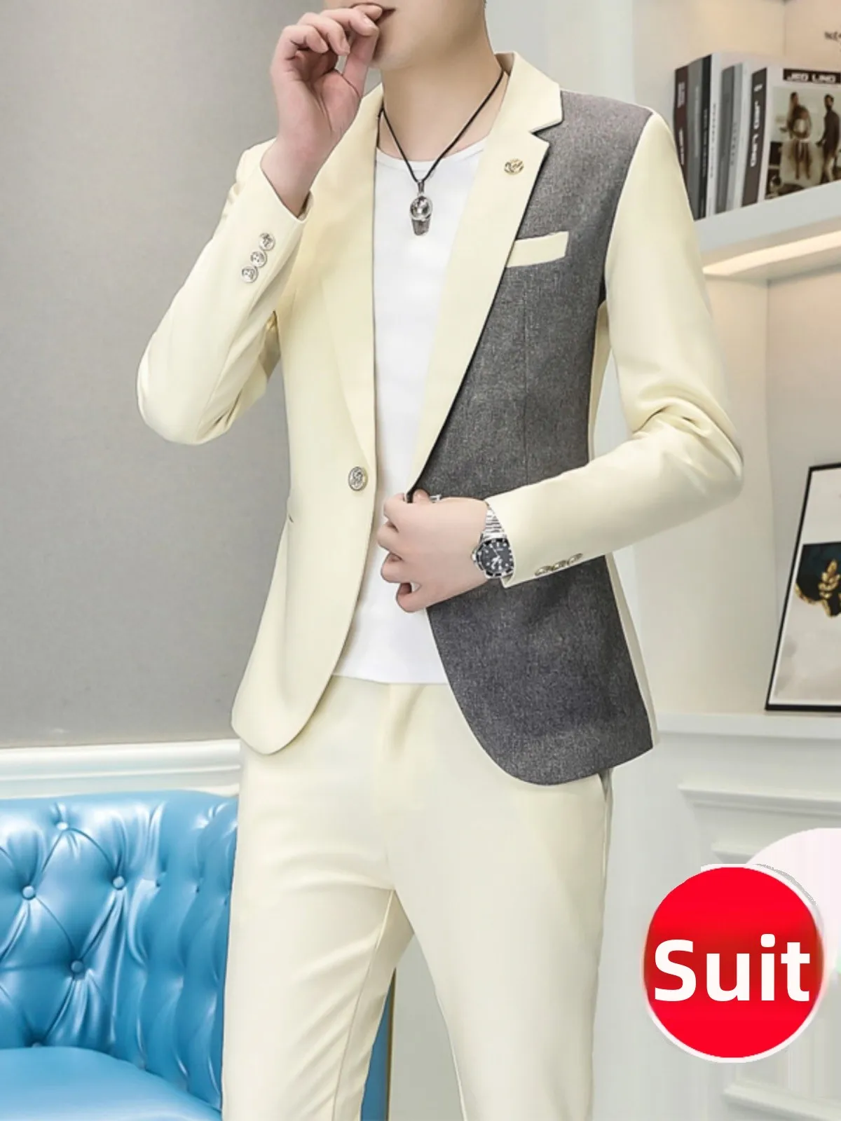 Мужской костюм Slim Fit: модный, легкий, для весны и осени, элегантный, повседневный, для зрелых мужчин
Мужской костюм Slim Fit: модный, легкий, для весны и осени, элегантный, повседневный, для зрелых мужчин