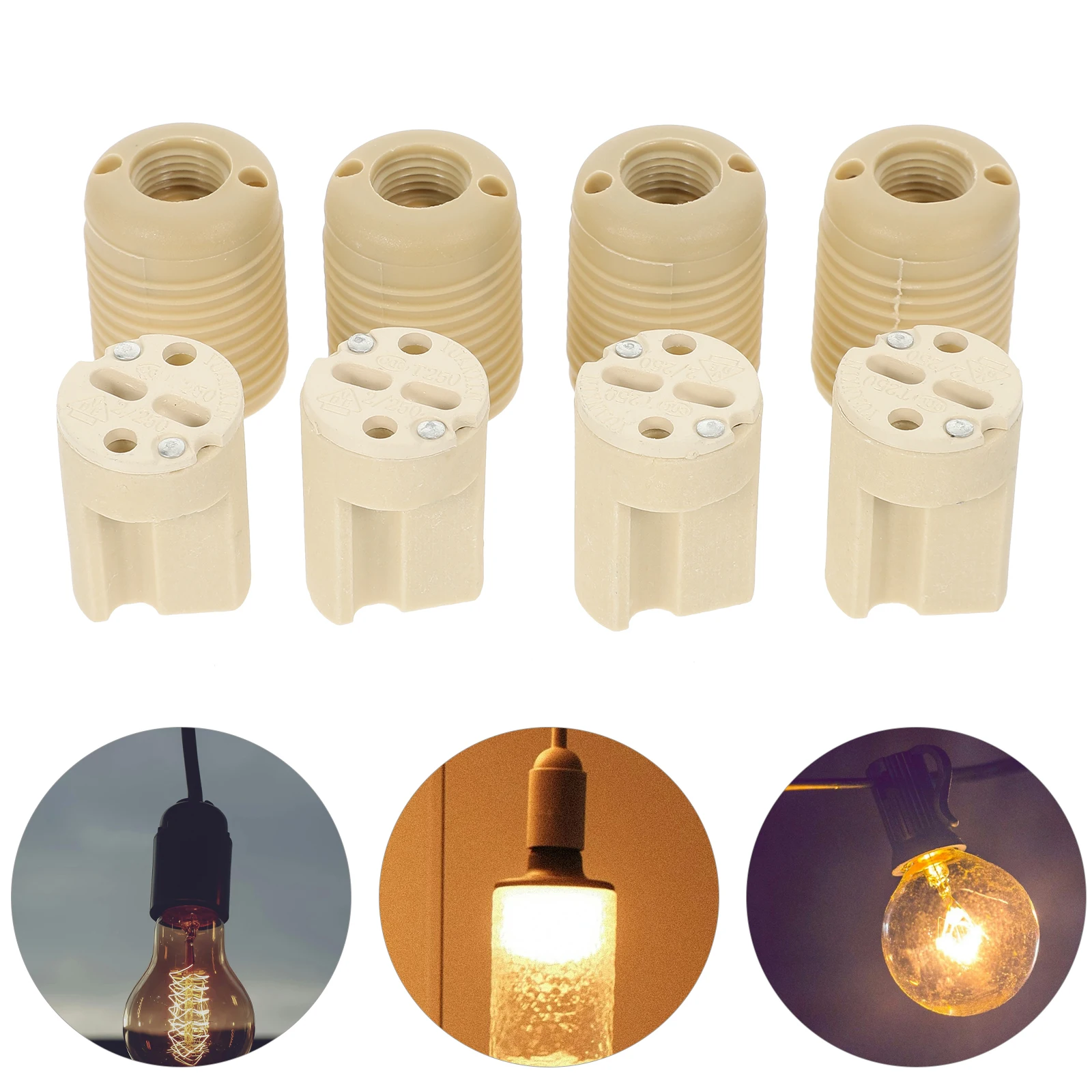 4 Pcs G9 Screw Light Socket Plastic Lamp Holder Direct Plug Candelabra Replacement Bulb Socket Threaded Lamp HOLDER Easy
4 Pcs G9 Screw Light Socket Plastic Lamp Holder Direct Plug Candelabra Replacement Bulb Socket Threaded Lamp HOLDER Easy
