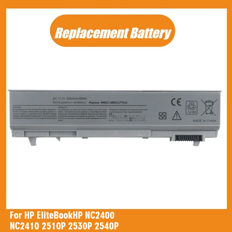 New Replacement Laptop Battery 11.1V 5200mAh W1193 for Dell Latitude E6410 E6500 E6510 Precision M2400 M4400 M6400 KY268 NM633
New Replacement Laptop Battery 11.1V 5200mAh W1193 for Dell Latitude E6410 E6500 E6510 Precision M2400 M4400 M6400 KY268 NM633