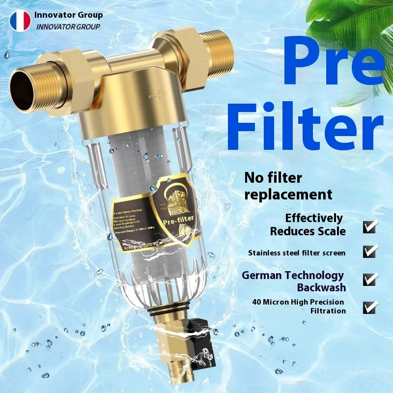 Очиститель предварительного смесителя, бытовой очиститель с большим потоком, обратная промывка, центральный трубопровод для всего дома
Очиститель предварительного смесителя, бытовой очиститель с большим потоком, обратная промывка, центральный трубопровод для всего дома