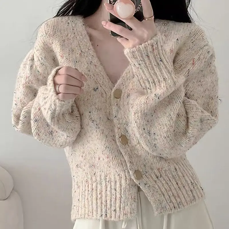 Женское пальто в студенческом стиле Sweet and Western Ins Vitality Girl Верхняя одежда Разноцветный вязаный кардиган в горошек с v-образным вырезом
Женское пальто в студенческом стиле Sweet and Western Ins Vitality Girl Верхняя одежда Разноцветный вязаный кардиган в горошек с v-образным вырезом