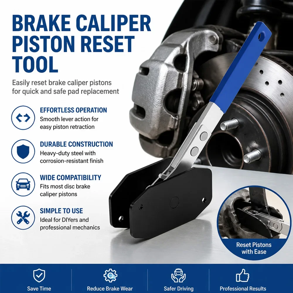 Car Ratchet Brake Piston Caliper Spreader Tool Brake Caliper Repair Tool Steel Press Single Twin Quad Separator Pad
Car Ratchet Brake Piston Caliper Spreader Tool Brake Caliper Repair Tool Steel Press Single Twin Quad Separator Pad