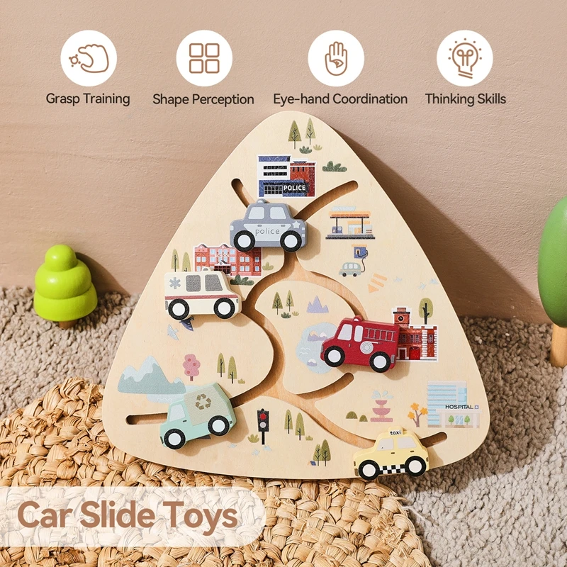 Wooden Car Slide Toy Set Fostering Sensory and Fine Motor Skills Development Early Learning Educational Toy for Children
Wooden Car Slide Toy Set Fostering Sensory and Fine Motor Skills Development Early Learning Educational Toy for Children