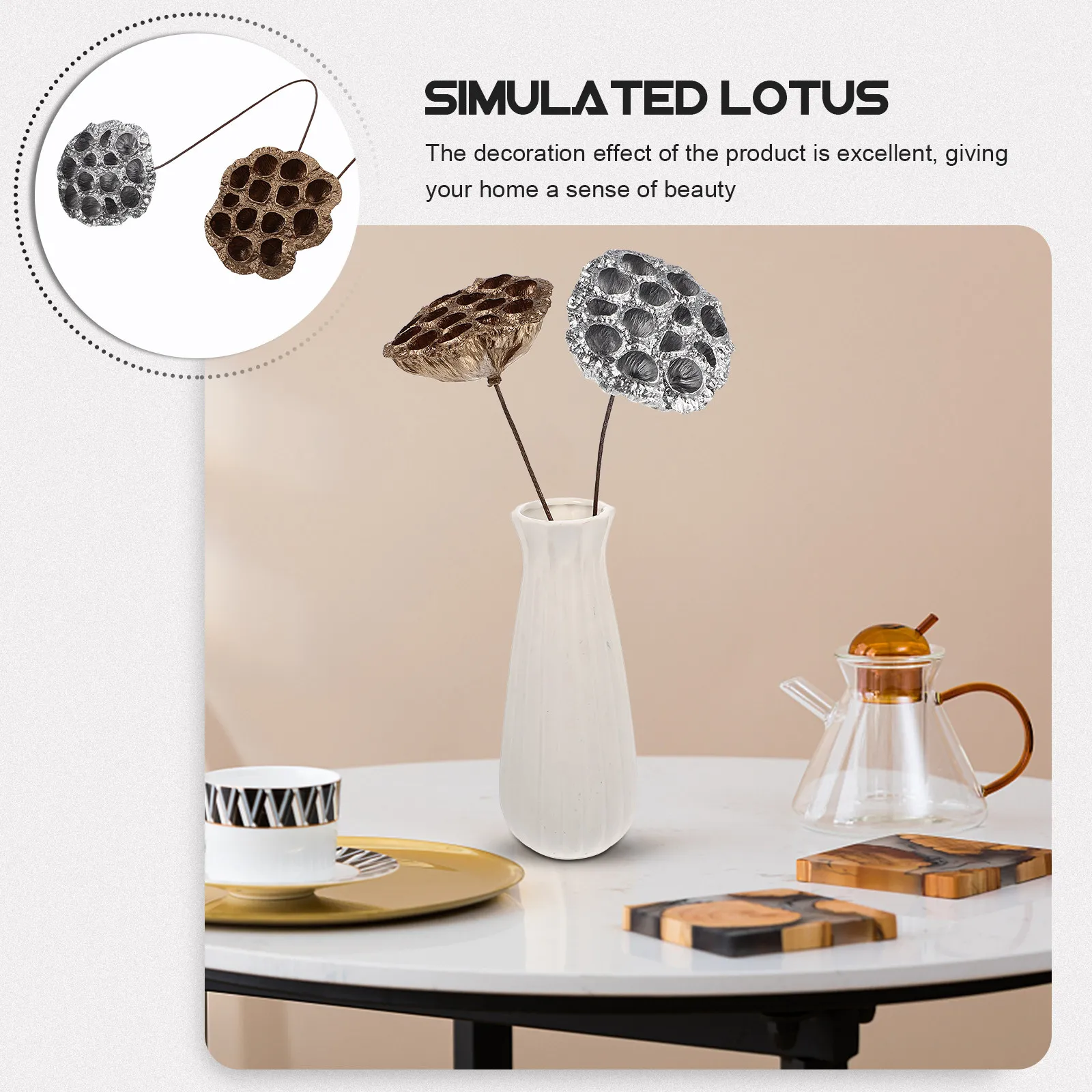 Dried Flowers Artificial Seedpod Decorative Lotus Home Accessory Table Crafted Plant Decor Simulated Pet Supply
Dried Flowers Artificial Seedpod Decorative Lotus Home Accessory Table Crafted Plant Decor Simulated Pet Supply
