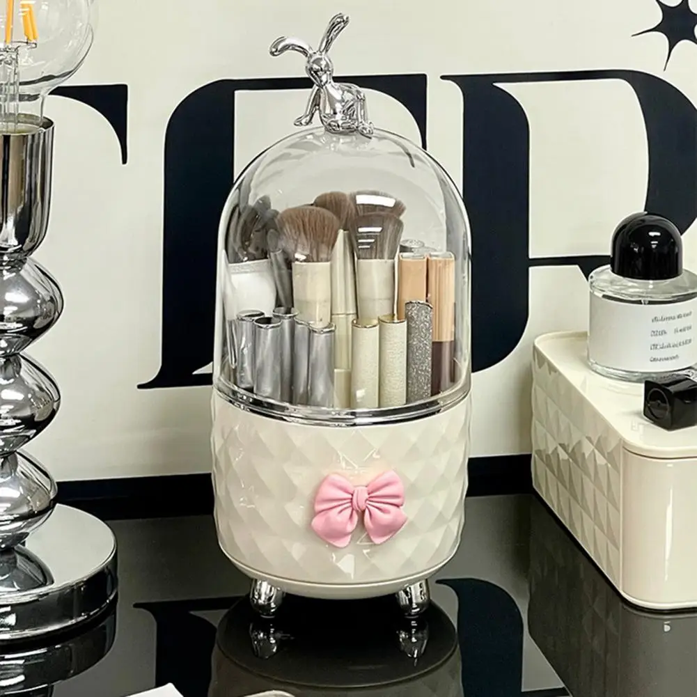 Makeup Organizer with Dustproof Cover Cosmetic Storage Box Makeup Brush Storage Box with Rotating Grid Design Capacity Cosmetic
Makeup Organizer with Dustproof Cover Cosmetic Storage Box Makeup Brush Storage Box with Rotating Grid Design Capacity Cosmetic