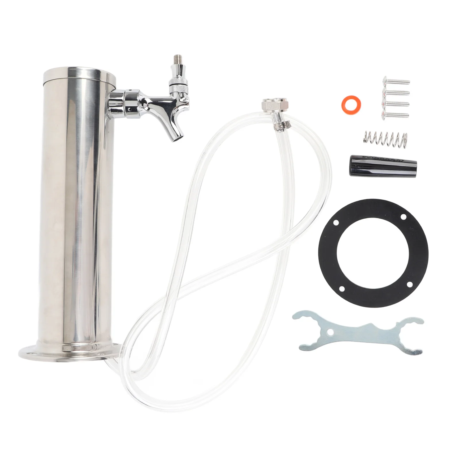 Одиночная пивная башня из нержавеющей стали, 3-дюймовая колонна, диспенсер для разливного пива, комплект для вечеринок, пабов, ресторанов