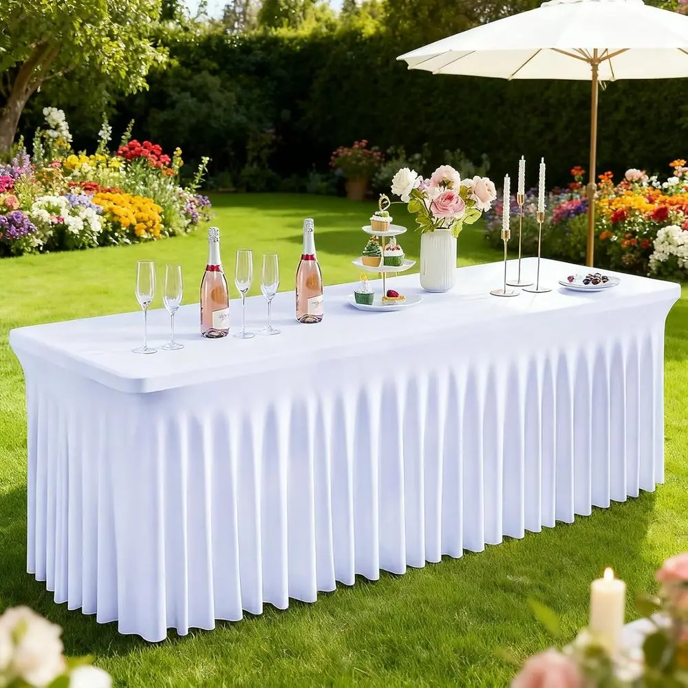 2 Pack White Table Cloth Rec6t Table Cover itted Design Tables Covers or Spring Party,Outdoor, Wedding, Banquet & Parties(White,
2 Pack White Table Cloth Rec6t Table Cover itted Design Tables Covers or Spring Party,Outdoor, Wedding, Banquet & Parties(White,