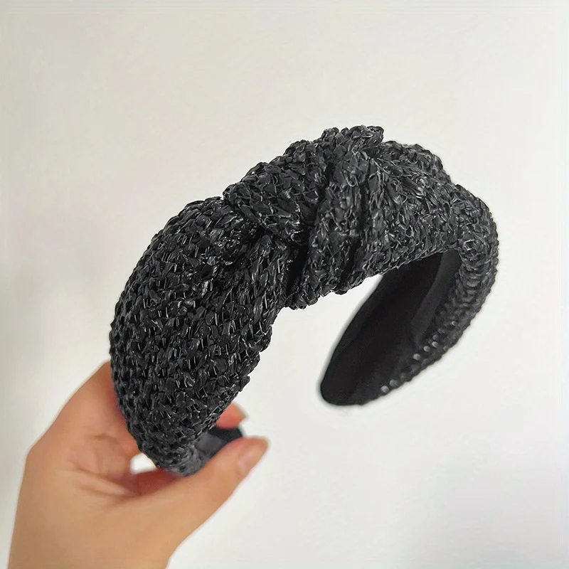 Chic Puffy Woman Raffia Knot Head Hoop Ladies Casual Shopping Headdress Simple Female Travel Headbands
Chic Puffy Woman Raffia Knot Head Hoop Ladies Casual Shopping Headdress Simple Female Travel Headbands