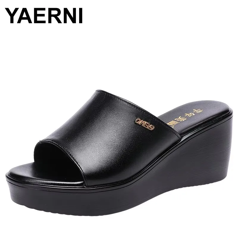 2025 High quality summer leather wedge sandals for women 6cm mid heel platform open toe elegant shoe
2025 High quality summer leather wedge sandals for women 6cm mid heel platform open toe elegant shoe