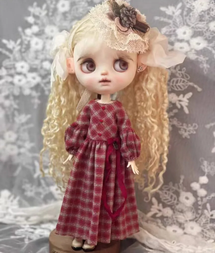 Classic vintage retro style Blythe/landoudou one-piece dress red (Fit for azone,Pullip,Ob22,24,26, Licca)
Classic vintage retro style Blythe/landoudou one-piece dress red (Fit for azone,Pullip,Ob22,24,26, Licca)
