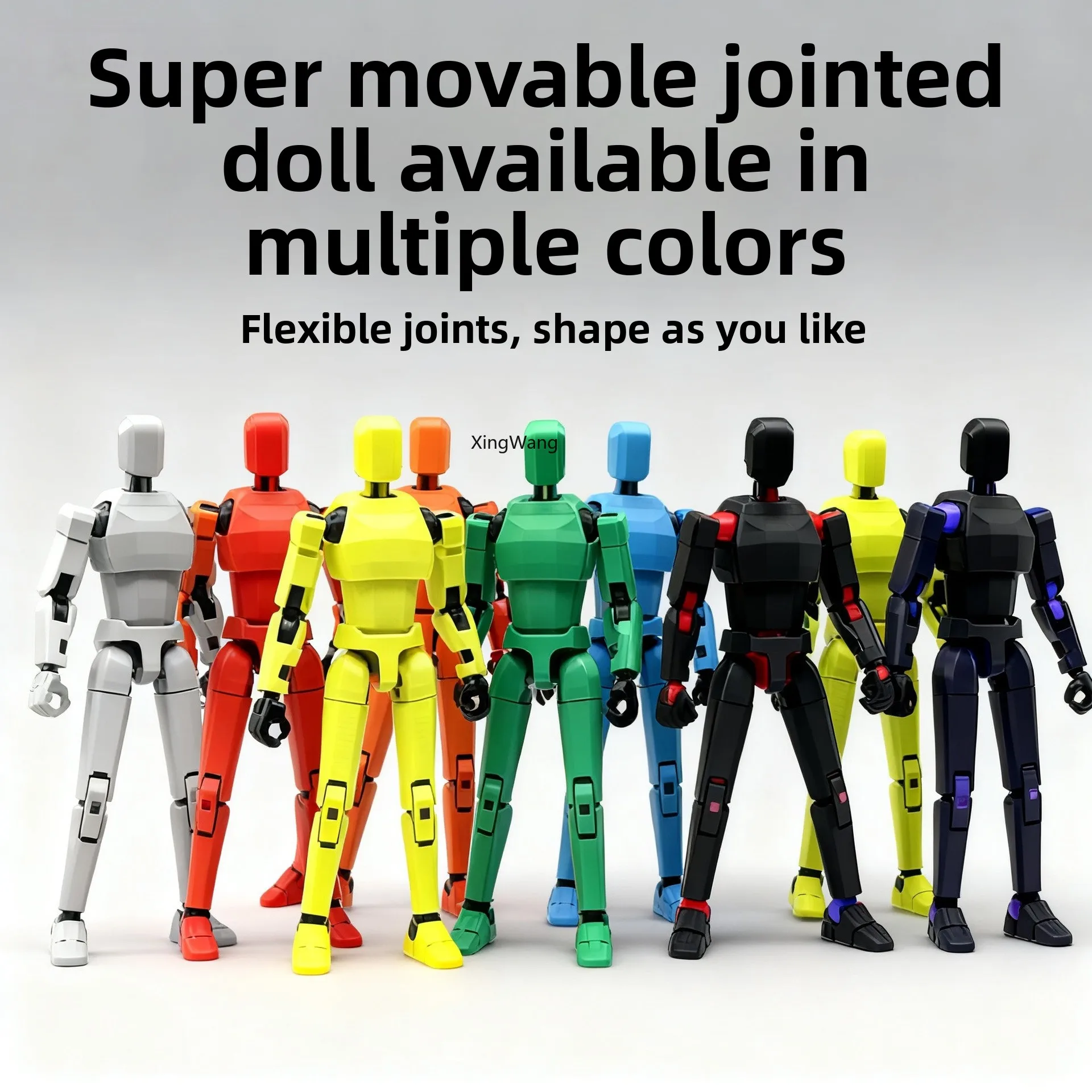 New Super Movable 3D Printed Joint Human Lucky 13 Doll Full Joint Movable Toy Robot Doll Stress-relief Toy Melanosome
New Super Movable 3D Printed Joint Human Lucky 13 Doll Full Joint Movable Toy Robot Doll Stress-relief Toy Melanosome