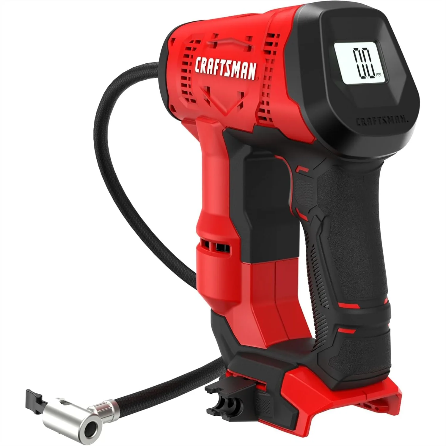 Craftsman V20 Cordless Tire Inflator, Up to 150 PSI Portable Air Compressor with Digital Gauge, Tool Only
Craftsman V20 Cordless Tire Inflator, Up to 150 PSI Portable Air Compressor with Digital Gauge, Tool Only