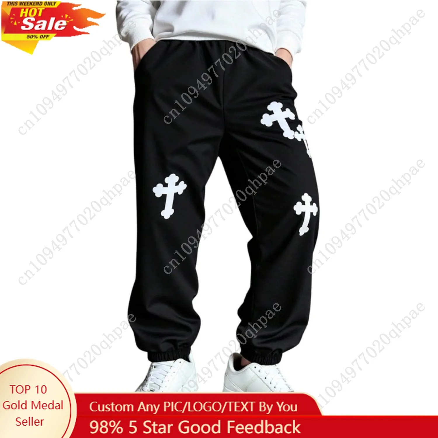 Floerns Boy's Y2k Cross Print Long Pants Elastic Waist Streetwear Jogger Pants
Floerns Boy's Y2k Cross Print Long Pants Elastic Waist Streetwear Jogger Pants