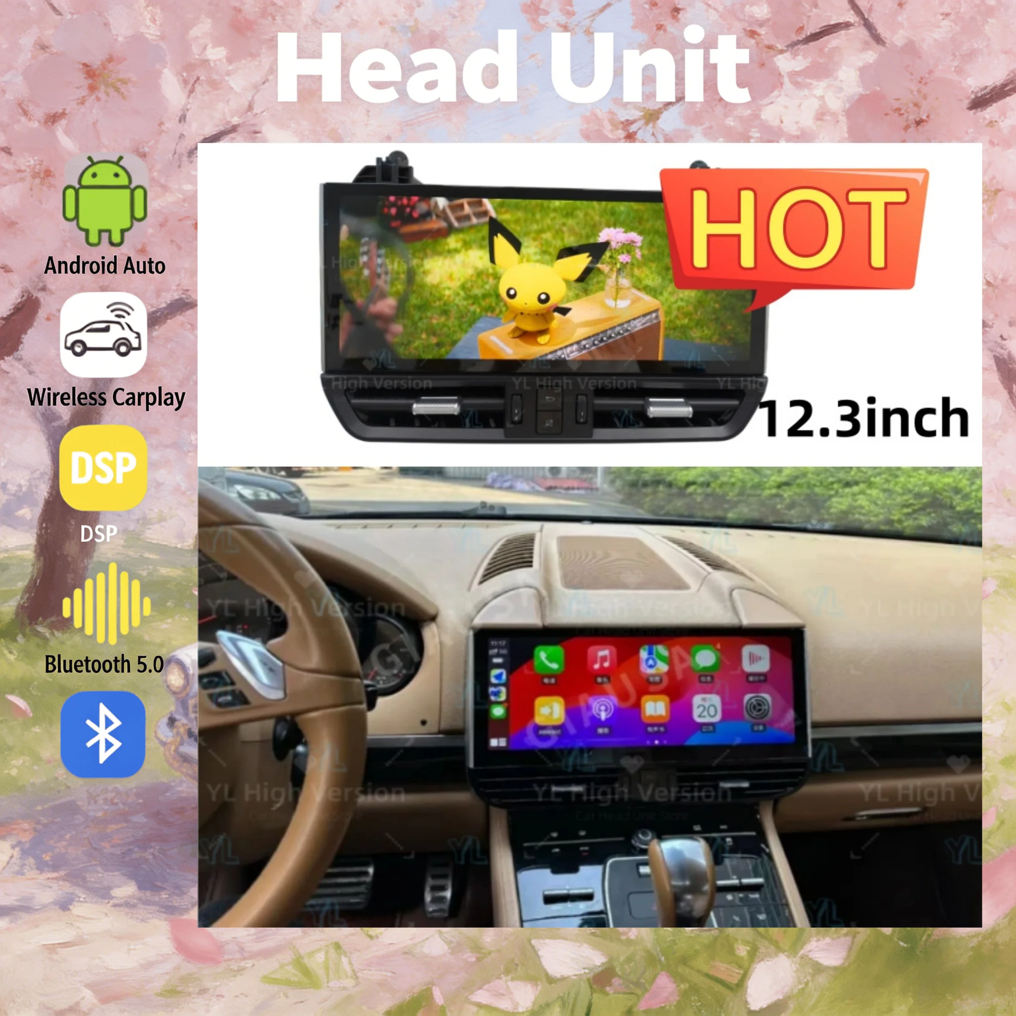 yf 12.3" Car Multimedia Video Player For Porsche Cayenne 2010-2017 GPS Navi Android14.0 Radio Wireless Carplay 4G Auto Head Unit
yf 12.3" Car Multimedia Video Player For Porsche Cayenne 2010-2017 GPS Navi Android14.0 Radio Wireless Carplay 4G Auto Head Unit