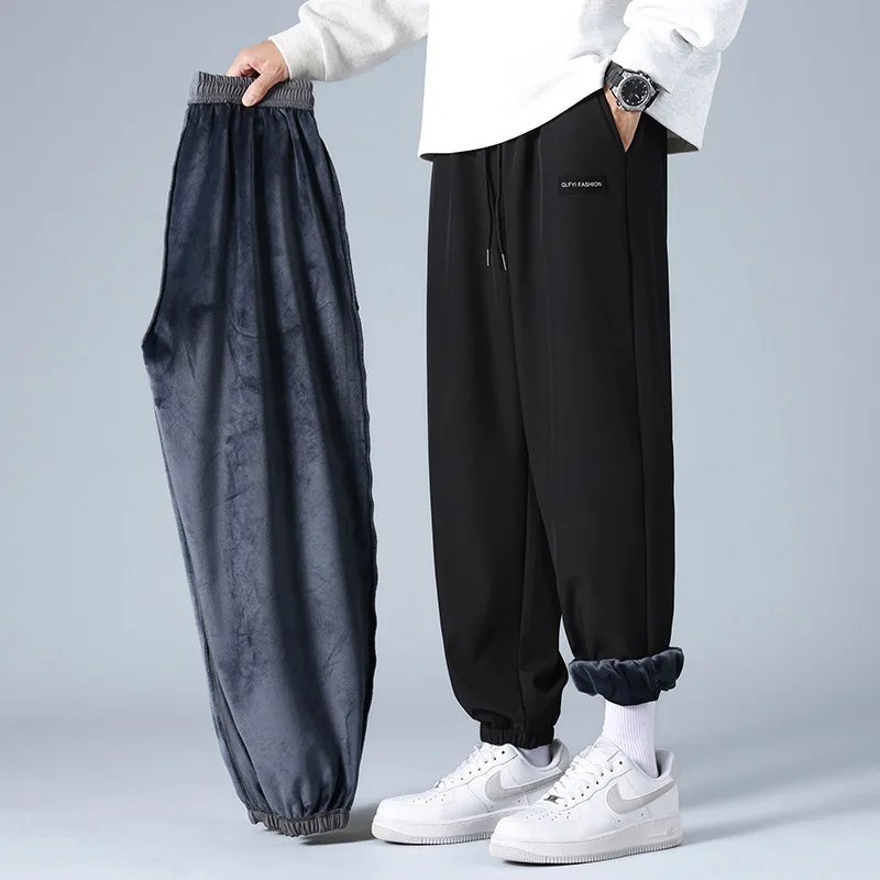 Мужские плюшевые толстые флисовые спортивные штаны, мужские спортивные мешковатые термобрюки на шнурке, прямые шаровары в стиле хип-хоп, мужская одежда
Мужские плюшевые толстые флисовые спортивные штаны, мужские спортивные мешковатые термобрюки на шнурке, прямые шаровары в стиле хип-хоп, мужская одежда