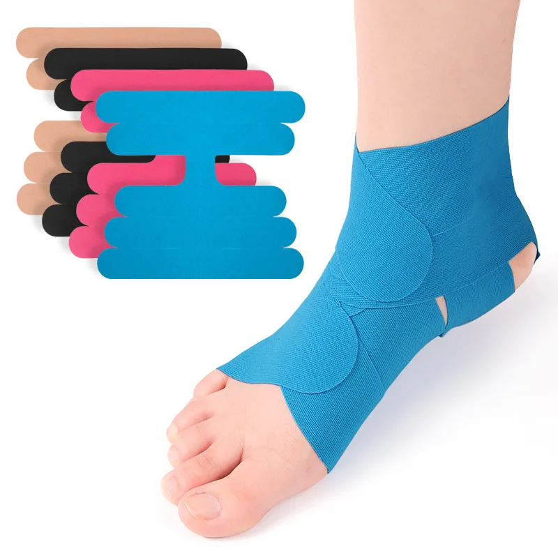 Precut Kinesiology Wrap Tape for Ankle Breathable Athletic Tape Elastic Sports Strips Prevent Ankle Sprain Kinesiology Patch 
Precut Kinesiology Wrap Tape for Ankle Breathable Athletic Tape Elastic Sports Strips Prevent Ankle Sprain Kinesiology Patch