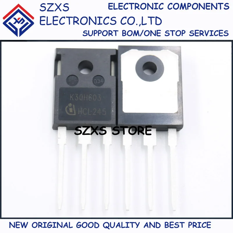 New Original 10Pcs K30H603 IKW30N60H3 TO-247 30A 600V Powerful IGBT Transistor In Stock Electronic Components Good Quality
New Original 10Pcs K30H603 IKW30N60H3 TO-247 30A 600V Powerful IGBT Transistor In Stock Electronic Components Good Quality