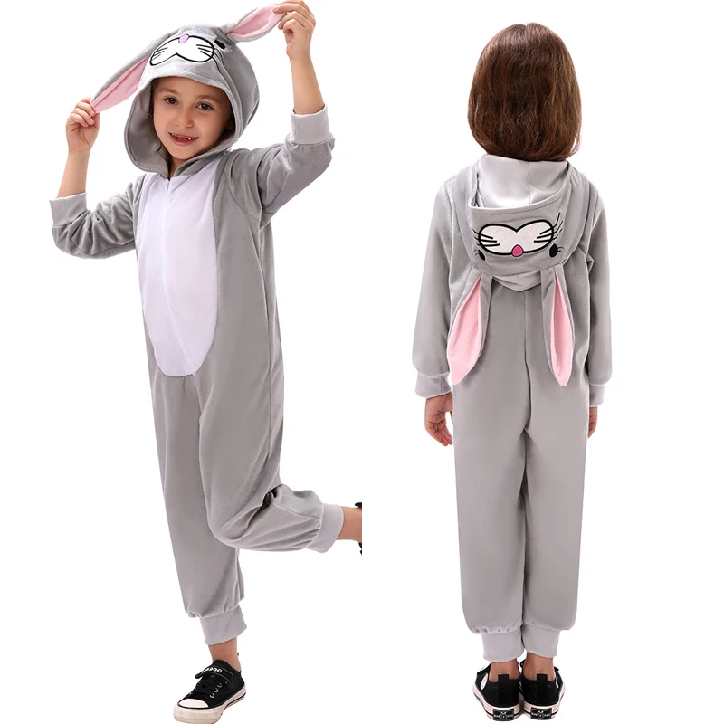 Kids Rabbit Jumpsuit Animal Cosplay Costume School Party Stage Show Performance Roles Play Onesies Boys Girls Halloween Clothing
Kids Rabbit Jumpsuit Animal Cosplay Costume School Party Stage Show Performance Roles Play Onesies Boys Girls Halloween Clothing