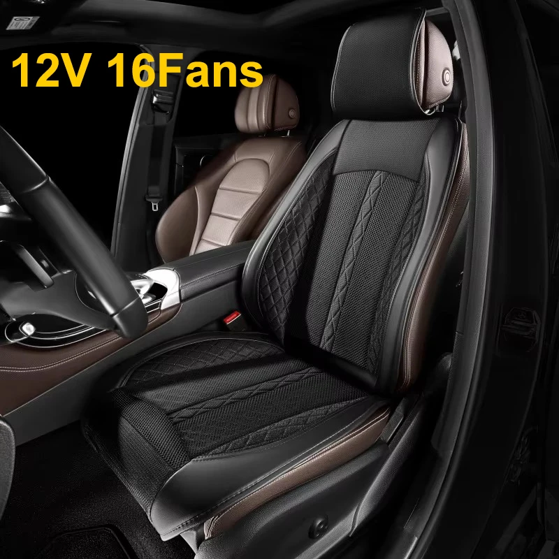 Car Summer Cool Air Single Seat Cushion DC 12V With 16Fans Fast Blowing Ventilation Auto On Off Cooling with Massagers Pad
Car Summer Cool Air Single Seat Cushion DC 12V With 16Fans Fast Blowing Ventilation Auto On Off Cooling with Massagers Pad