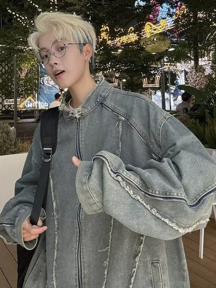 Retro American Sle Men's Denim Jaet Spring Autumn Loose Workwear Motorcycle Wind Feeling Loose Fit Classic Blue Jeans Jaet
Retro American Sle Men's Denim Jaet Spring Autumn Loose Workwear Motorcycle Wind Feeling Loose Fit Classic Blue Jeans Jaet