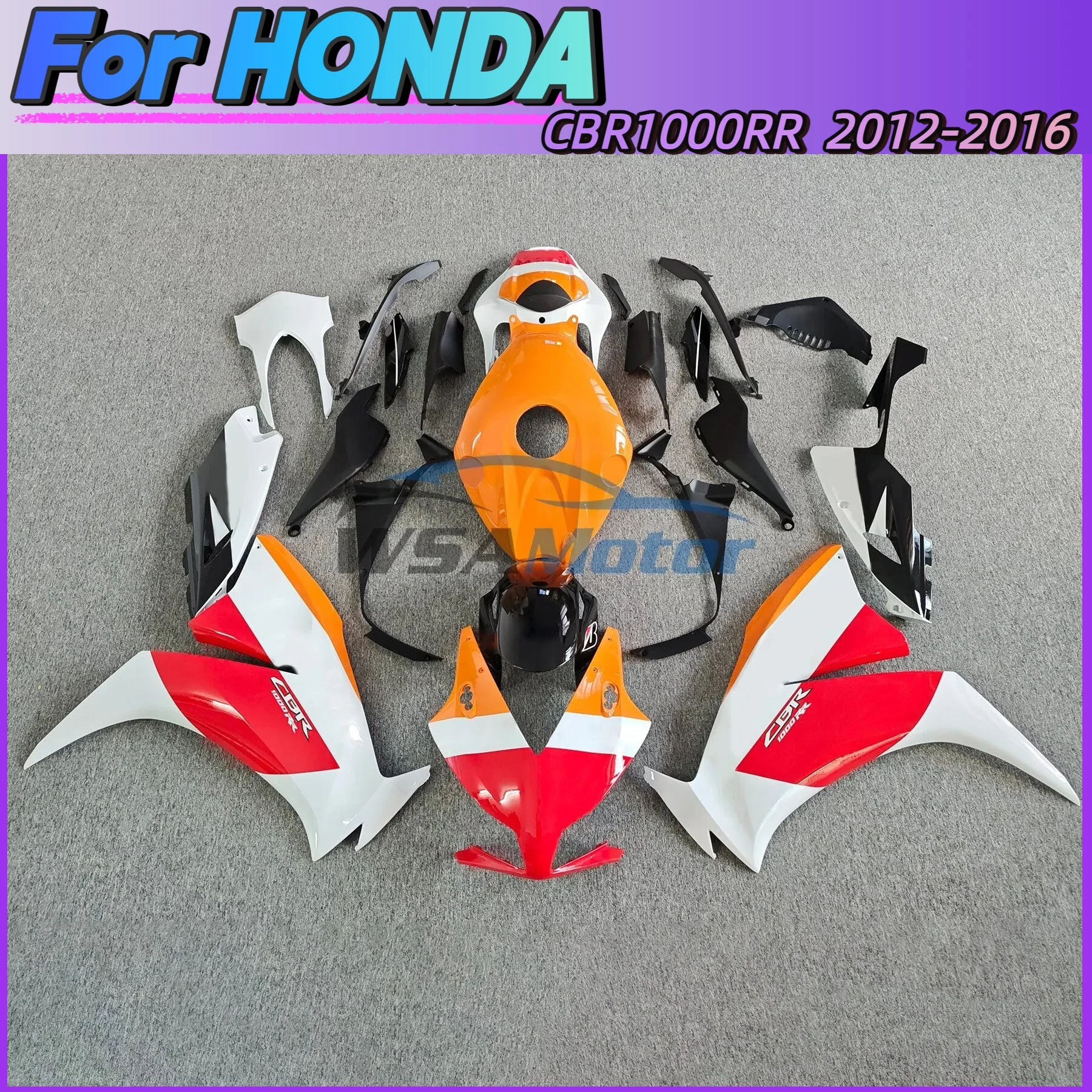 Motorcycle Fairing Kit For Honda Repsol CBR1000R 2012 2013 2014 2015 2016 CBR 1000RR 12-16 ABS Plastic Orange Bodywork Set
Motorcycle Fairing Kit For Honda Repsol CBR1000R 2012 2013 2014 2015 2016 CBR 1000RR 12-16 ABS Plastic Orange Bodywork Set