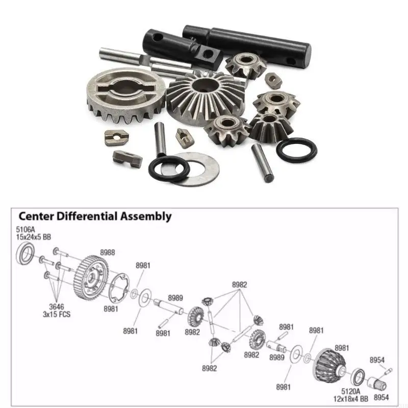 Model Car Replacement Part Differential Gear Set for 1/10 and 1/8 Truck Car Toy P31B
Model Car Replacement Part Differential Gear Set for 1/10 and 1/8 Truck Car Toy P31B