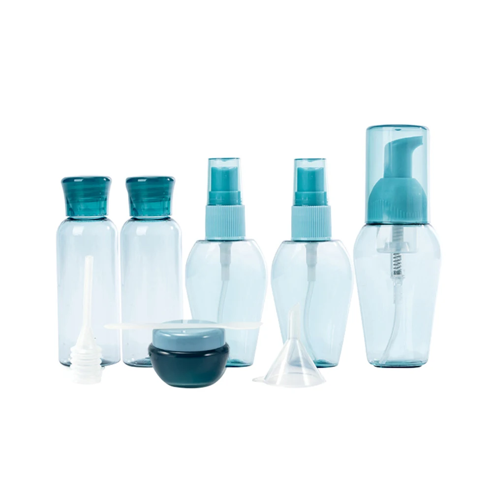 Travel Bottles Set 9 Sub bottles Different Sizes Portable Toiletry Containers Lotion Essence Shower Gel PP PET PE Material
Travel Bottles Set 9 Sub bottles Different Sizes Portable Toiletry Containers Lotion Essence Shower Gel PP PET PE Material