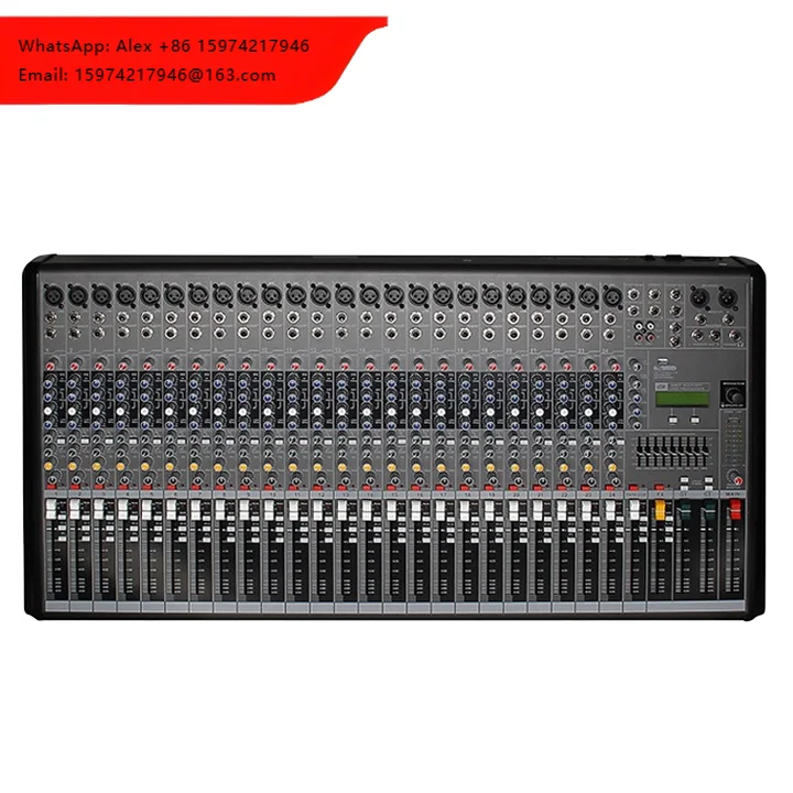 Professional 24-Channel 99 DSP Digital Metal Powered Sound Studio Mixer With Bluetooth & USB Connectivity
Professional 24-Channel 99 DSP Digital Metal Powered Sound Studio Mixer With Bluetooth & USB Connectivity